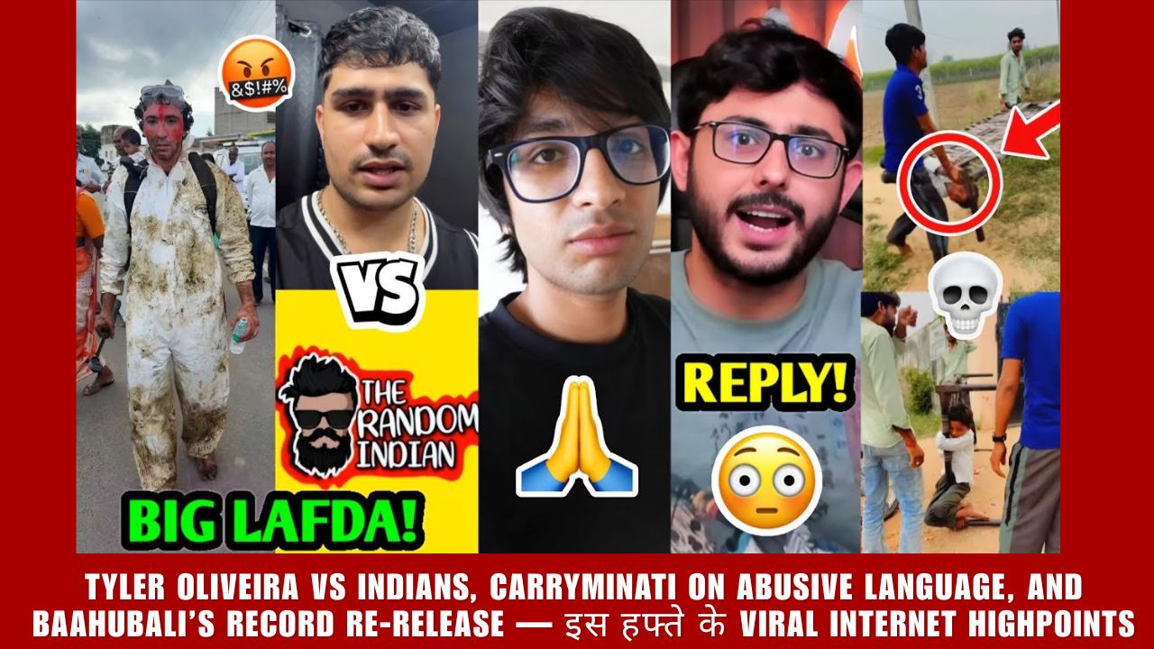 Tyler Oliveira vs Indians, CarryMinati on Abusive Language, and Baahubali’s Record Re-release — इस हफ्ते के Viral Internet Highpoints