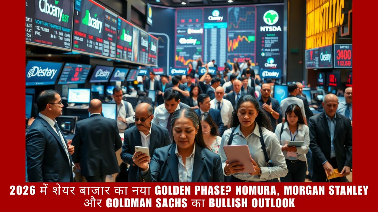 2026 में शेयर बाजार का नया Golden Phase? Nomura, Morgan Stanley और Goldman Sachs का Bullish Outlook